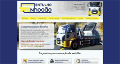 Desktop Screenshot of entulhominhocao.com.br